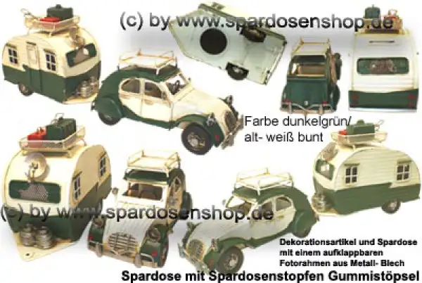 Nostalgie Wohnwagen- Gepann dunkelgrün Gesamt Nostalgie Wohnwagen- Gepann dunkelgrün Gesamt